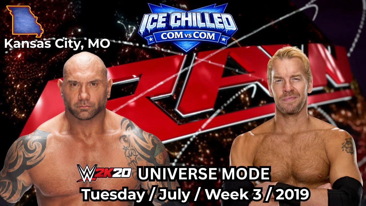 WWE RAW '13-'14 (Tue.July.Wk3.2019) - COM 🆚 COM No Commentary Stream | WWE 2K20 Universe Mode