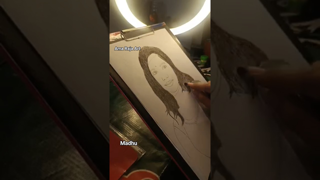 No-103 face art #ama_raja_art_and_vlog #vlogart #portrait #art #pencildrawing #pencil