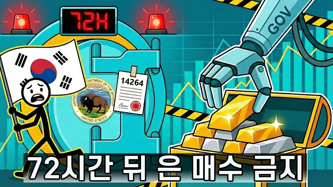🚨 [긴급] 미 내무부 '은 매입 금지' 임박: 행정명령 14264호 발동 (당신에게 남은 시간은 72시간)