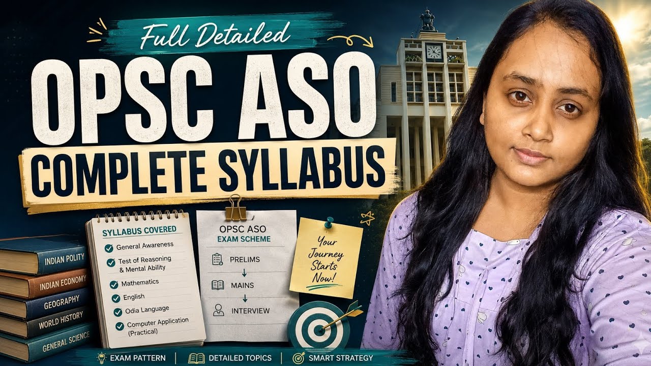OPSC ASO Complete Syllabus Explained 📚 | Start Your Preparation Today #opscaso #opscasorecruitment 