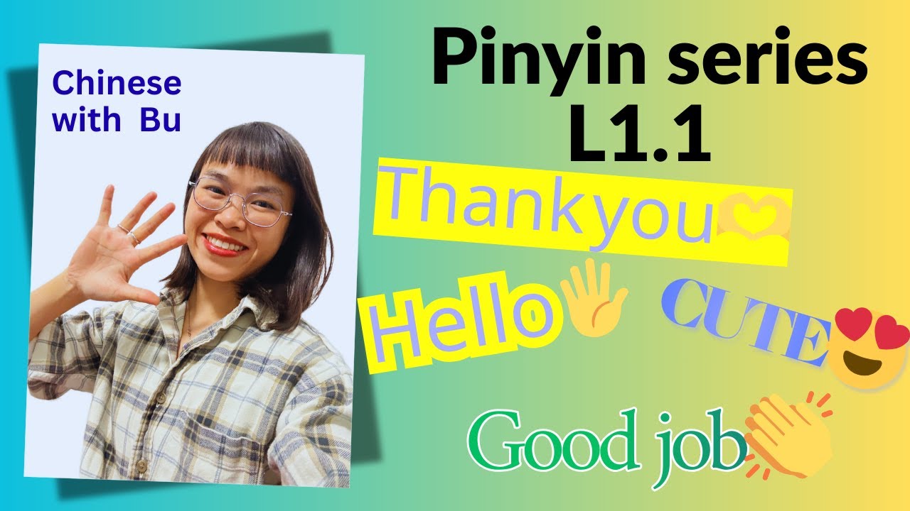 pinyin L1.1: Review initials and finals, words nǐhǎo, xièxie and kě‘ài, new words  hěnhǎo & hěnbàng