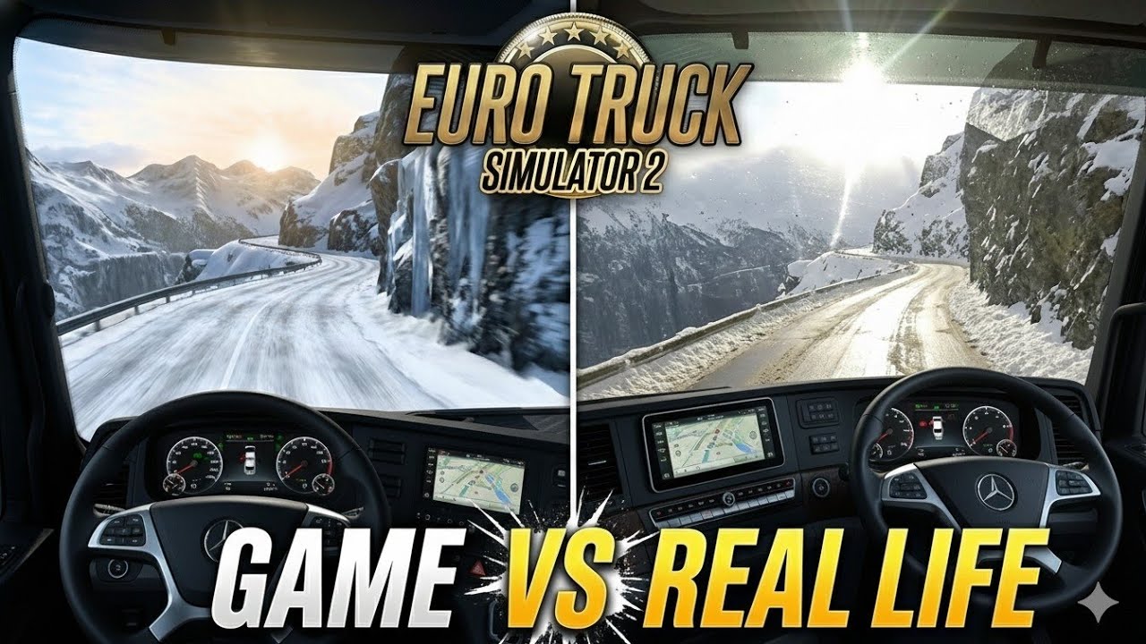 Euro Truck Simulator 2 vs Real Life | POV 4K Truck Driving in Italy 🇮🇹 #ETS2#truck#pov 