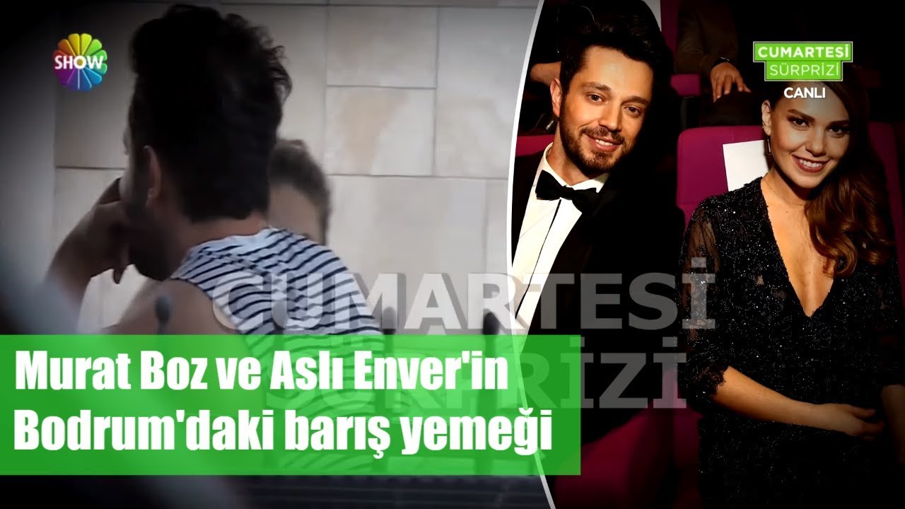 Murat Boz ve Aslı Enver'in Bodrum'daki barış yemeği!