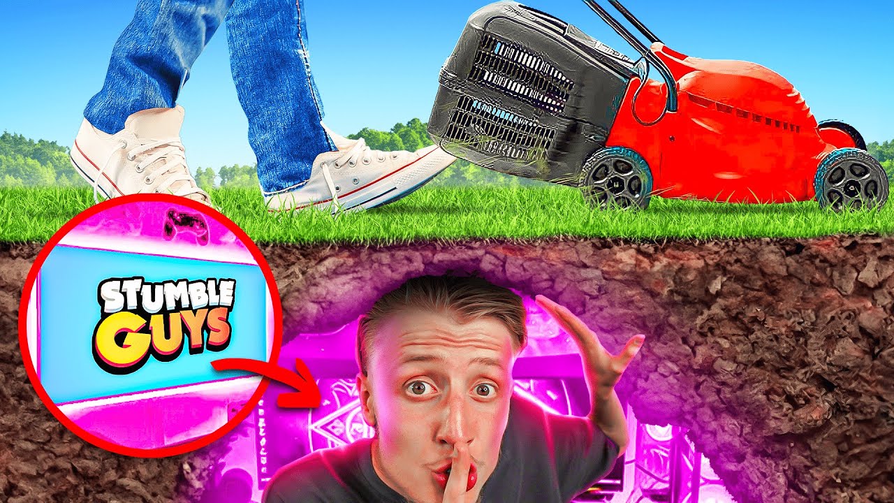 J'ai Construit Une Pi&egrave;ce Gaming Secr&egrave;te Dans Le Jardin !