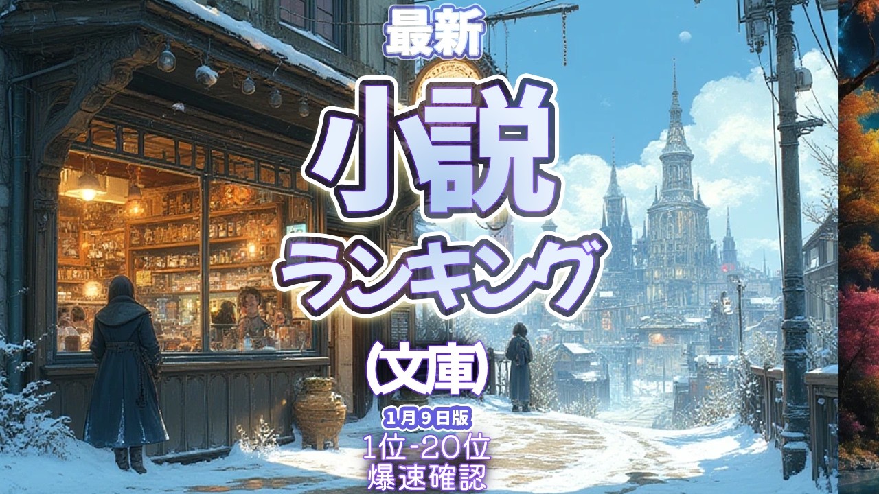 【最新小説ランキング文庫カテゴリ】2026年1月9日 #ランキング #爆速確認 #小説 #おすすめ #最新