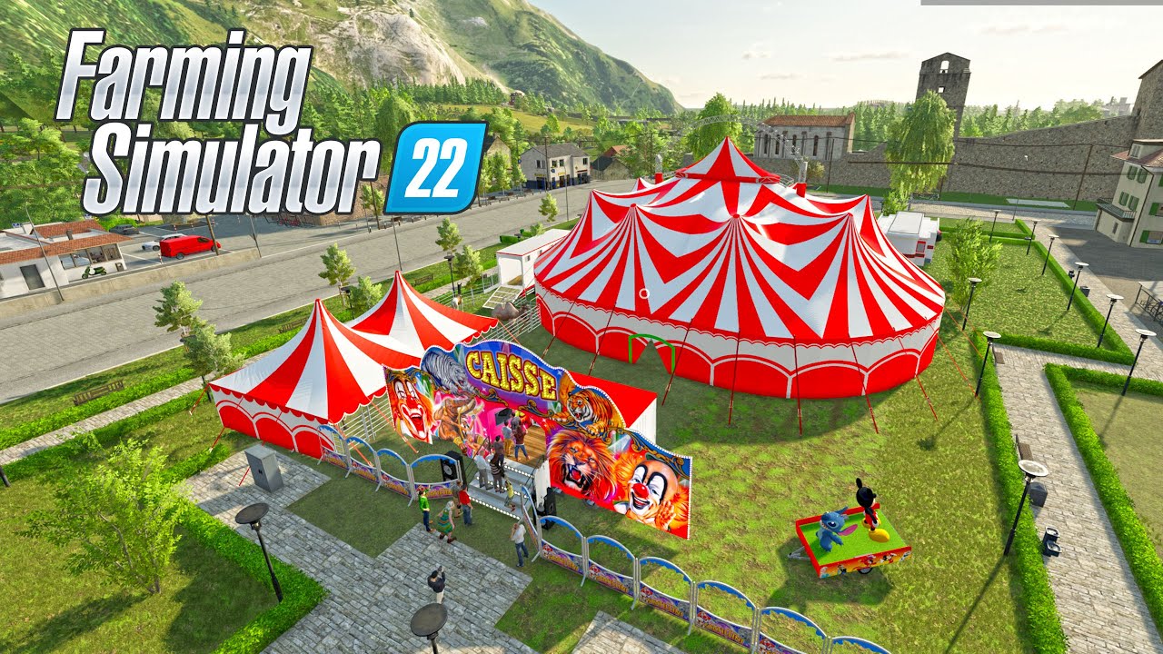 CIRCO STALLINI! en el PUEBLO! | 🏡 FARMING 22