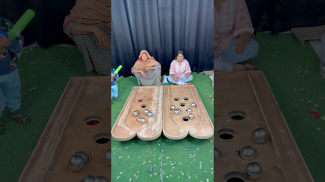 Steel ball roll challenge sister vs mom #shorts