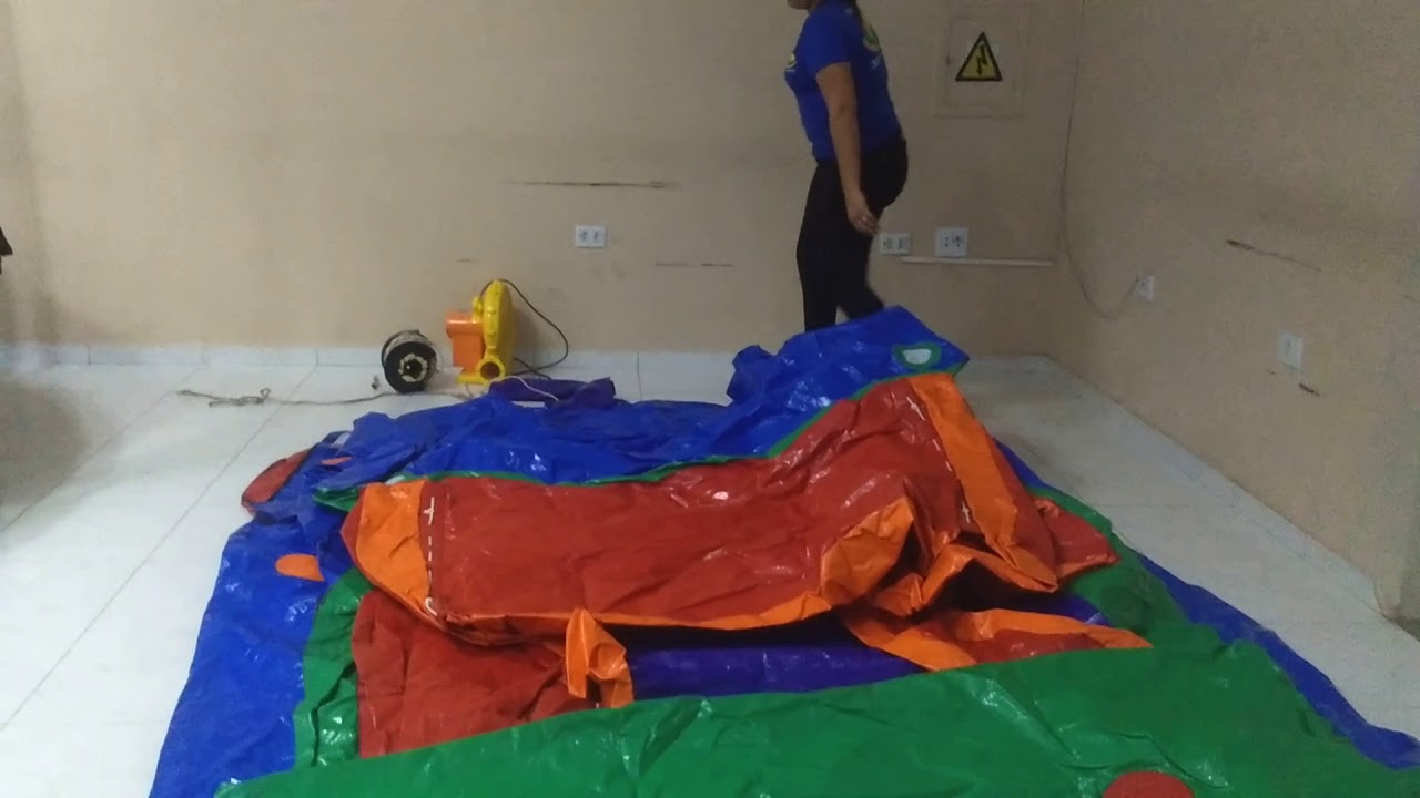 COMO MONTAR MINI TOBOGÃ INFLÁVEL | ALUGUEL DE BRINQUEDOS