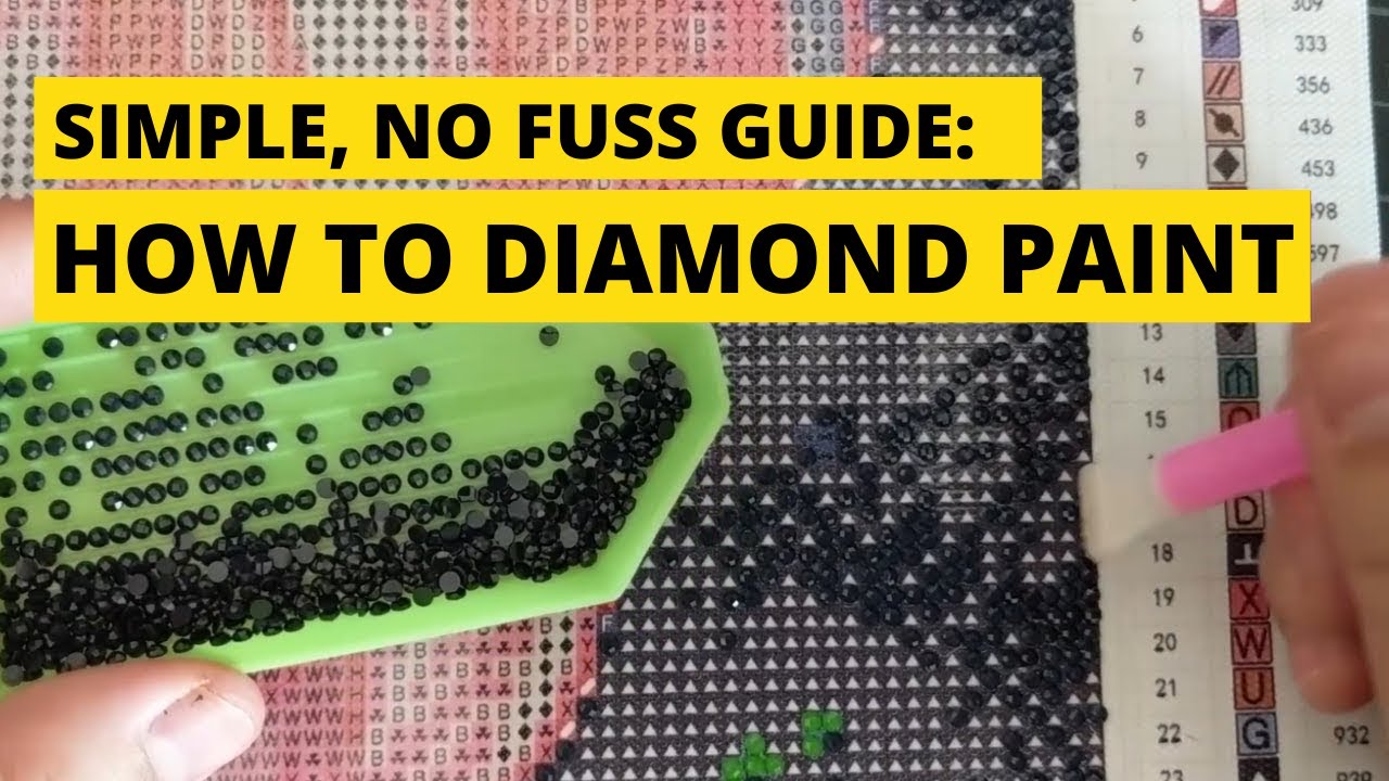How to Diamond Paint for Beginners | Easy diamond painting instructions and tutorial