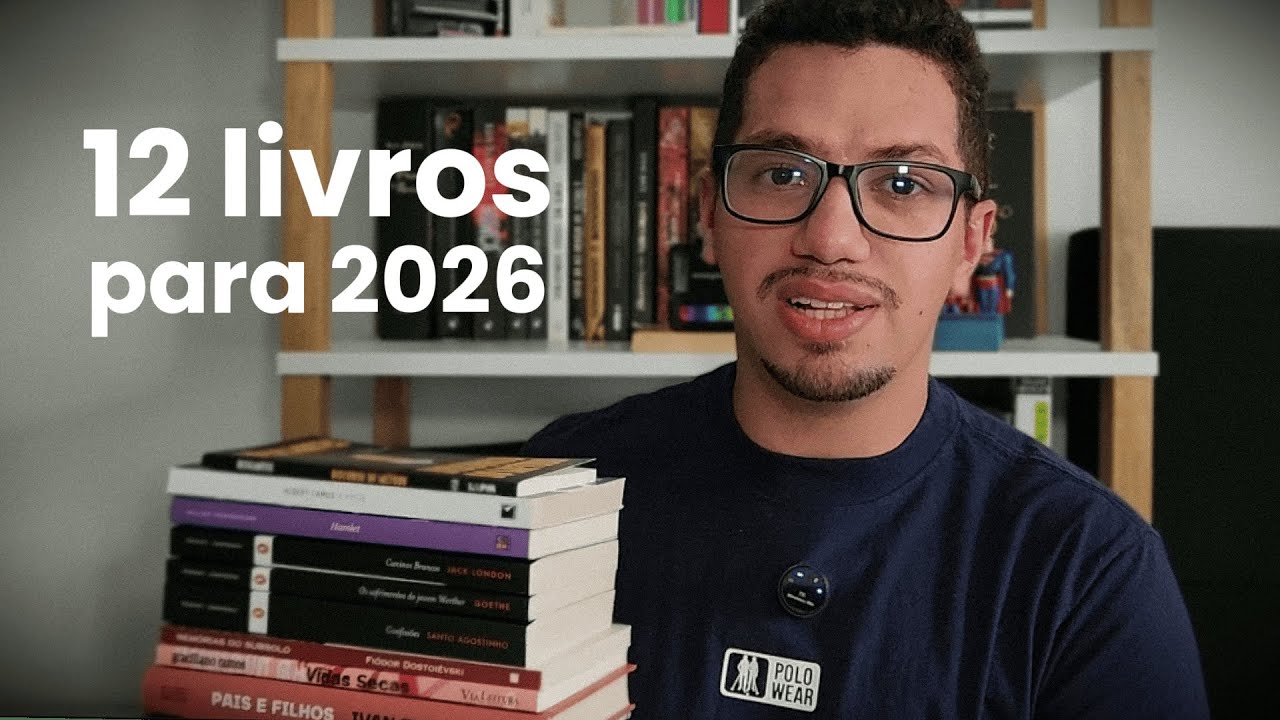 Tentando ser Leitor: Os 12 livros da minha lista de 2026. Clássicos e Filosofia para o ano todo.