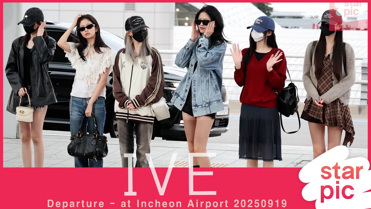 아이브 '새벽부터 청초한 매력~!' [STARPIC] IVE Departure - at Incheon Airport 20250919