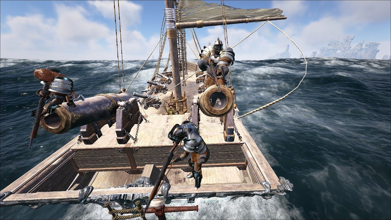 Atlas - PVP Online Raid Defense Sinking Their Ships!