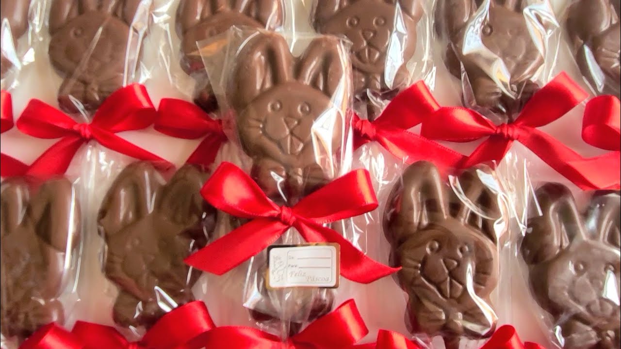 Aprenda Pirulito de Chocolate de Coelho!🍫🐰 Receita Rápida para Vender e Decorar!