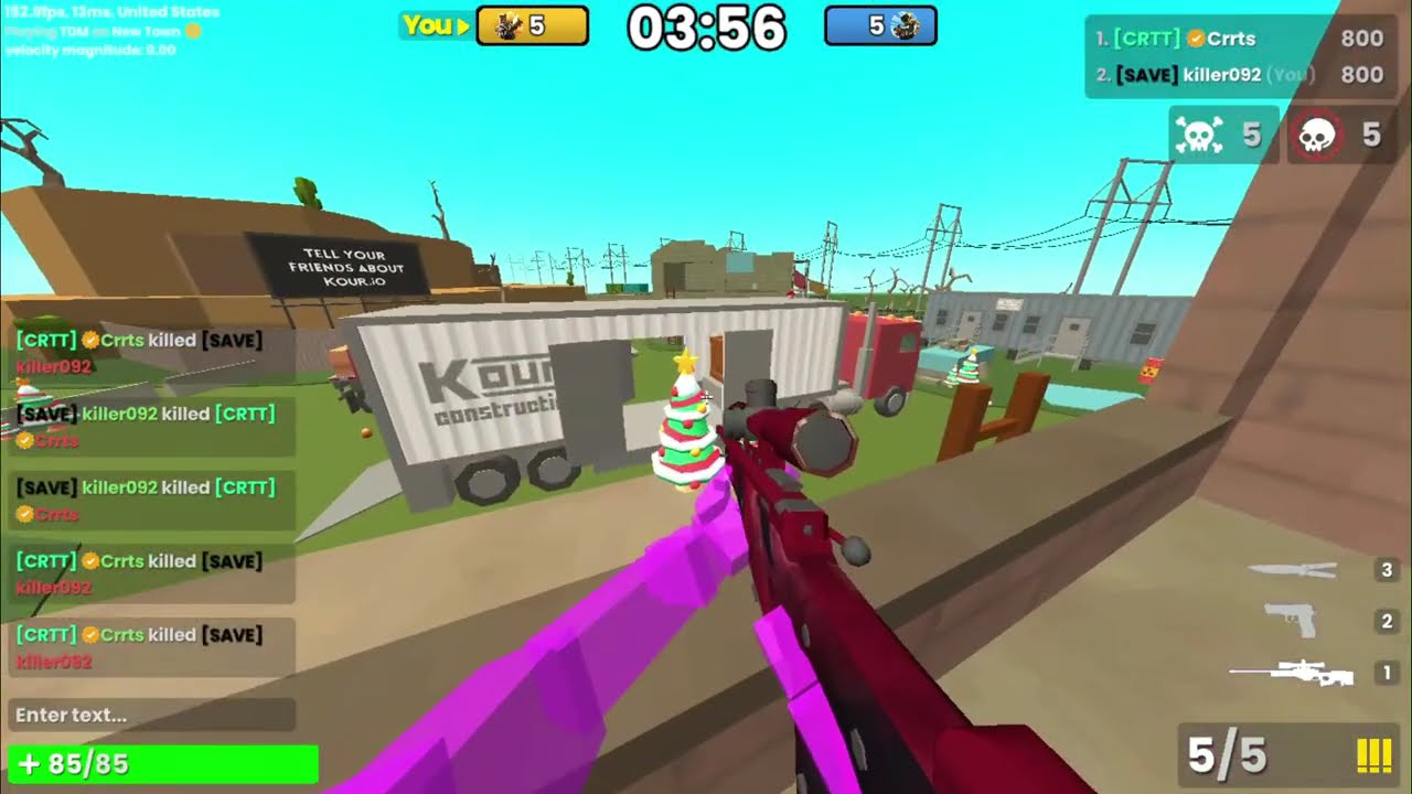 Kour.io sniper 1v1 with [CRTT]strange_carrot