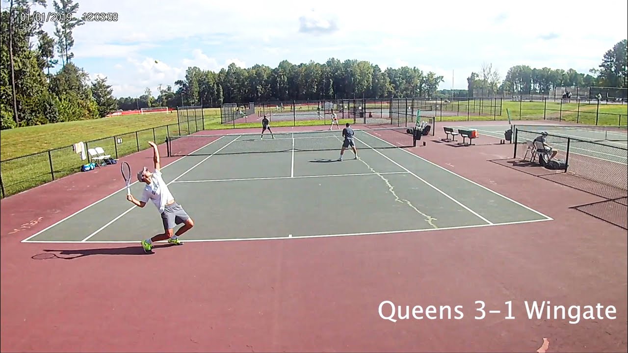 Queens University v Wingate Tennis Doubles Match