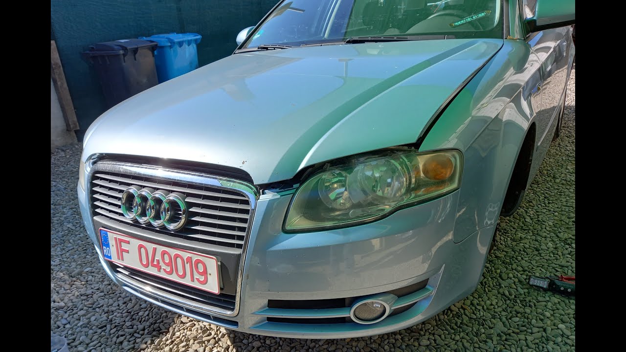 Demontare bara fata Audi A4 B7/How to remove the front bumper Audi A4-B7