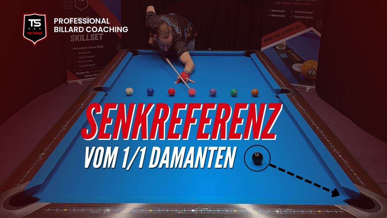 Billardtraining | Senkreferenz vom 1/1 Diamanten