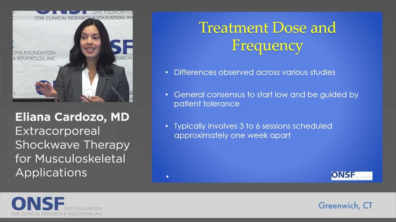 Eliana Cardozo, MD -  Extracorporeal Shockwave Therapy for Musculoskeletal Applications