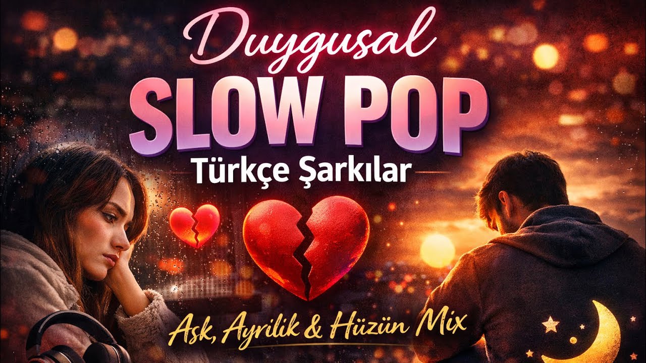 Duygusal Slow Pop Türkçe Şarkılar | Kalpten Pop | Aşk, Ayrılık & Hüzün Mix