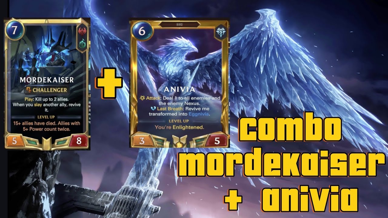 Combo 𝗠𝗢𝗥𝗗𝗘𝗞𝗔𝗜𝗦𝗘𝗥 + 𝗔𝗡𝗜𝗩𝗜𝗔 gilaaaaa.... Legend of Runeterra