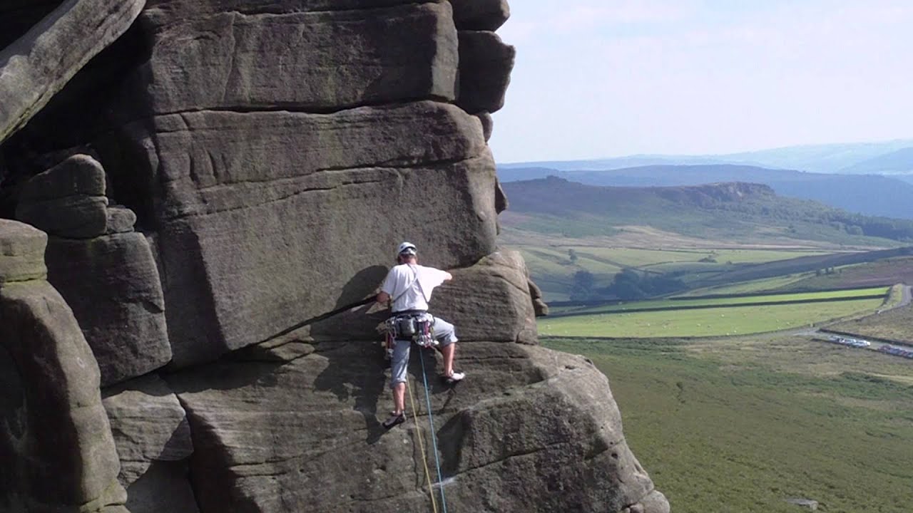 Climbing Good Friday, Stanage