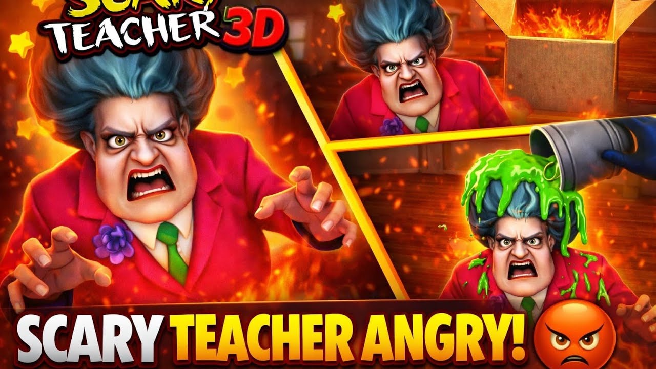 Last level game ka end aa gya 😯😯 l Scary Teacher 3D l game l 