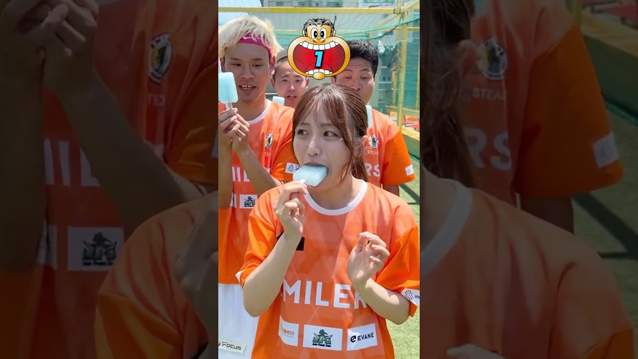 1口でガリガリ君食べれる？ #shorts