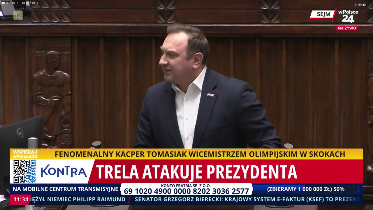 Szok! Poseł Lewicy krzyczy o prostytutkach! Trela z m&oacute;wnicy Sejmowej obraża prezydenta Nawrockiego!
