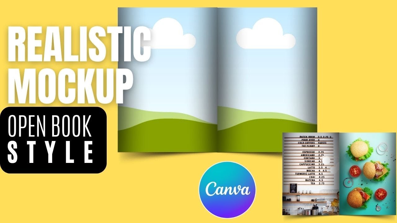 Realistic Open Book Mockup in Canva (Easy DIY Tutorial!)