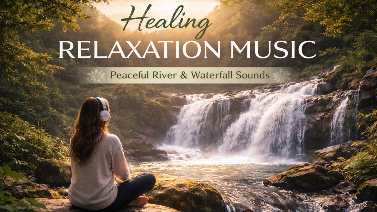 Relaxing River Sounds & Calming Music 🌿 | Stress Relief & Deep Sleep