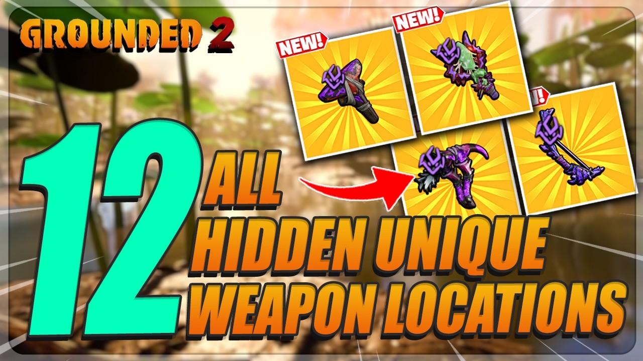 Grounded 2 - All 12 Hidden Unique Weapon Locations!