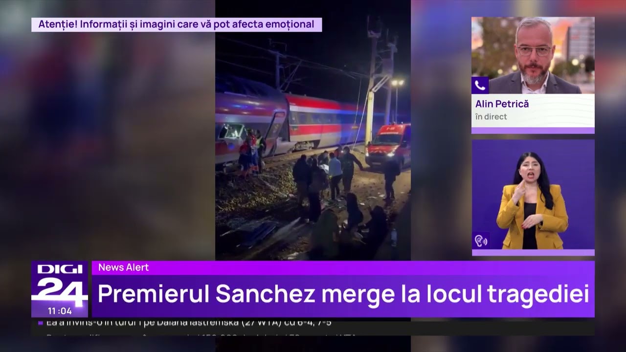 Cel puţin 39 de morţi &icirc;n tragedia feroviară din sudul Spaniei