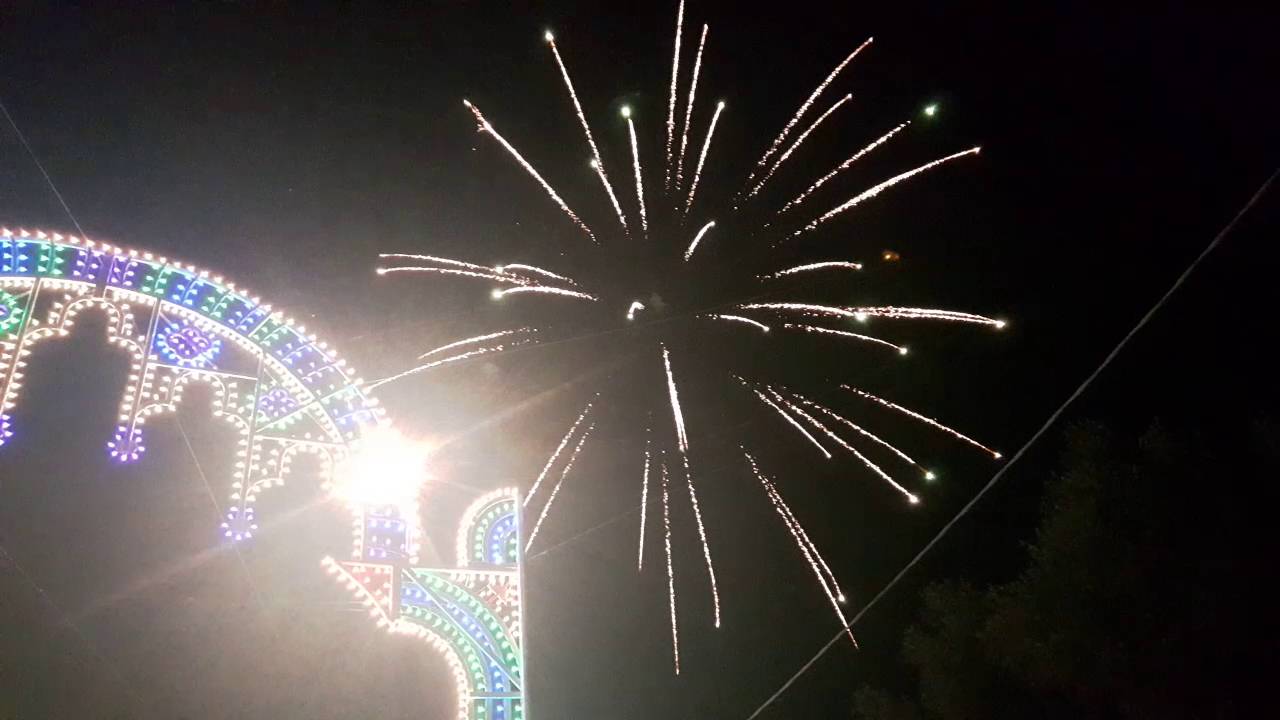 Fuochi d'artificio a cantagallo festa San Cosimo e Damiano 28 08 2016