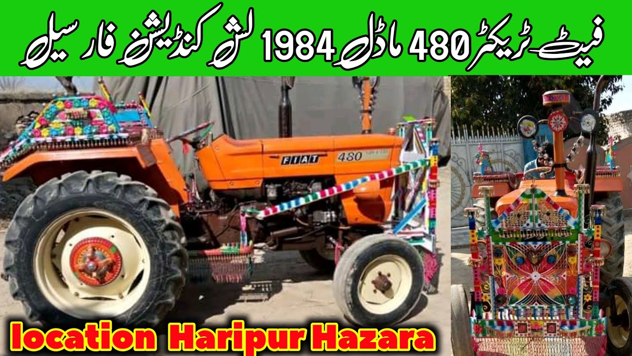 Fiat tractor 480 model 1984 luch conditions location Haripur Hazara for sale