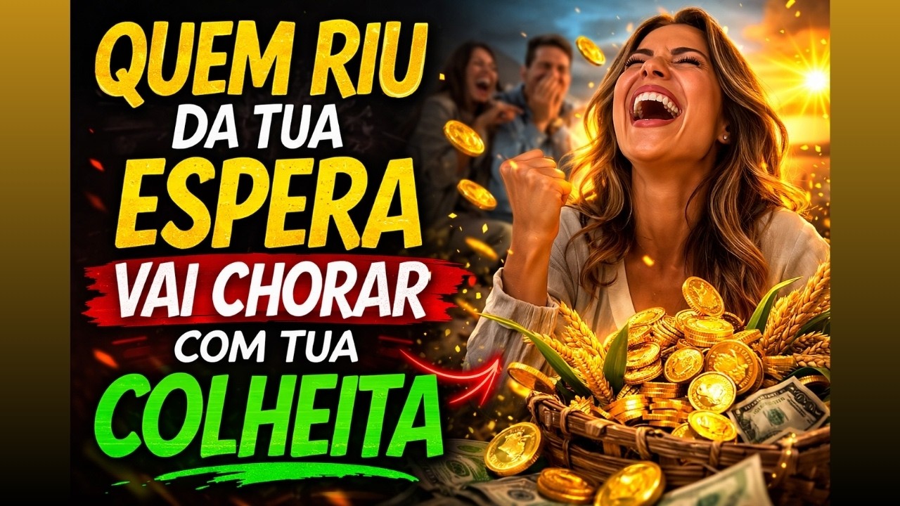 Quem riu da tua espera vai chorar com tua colheita