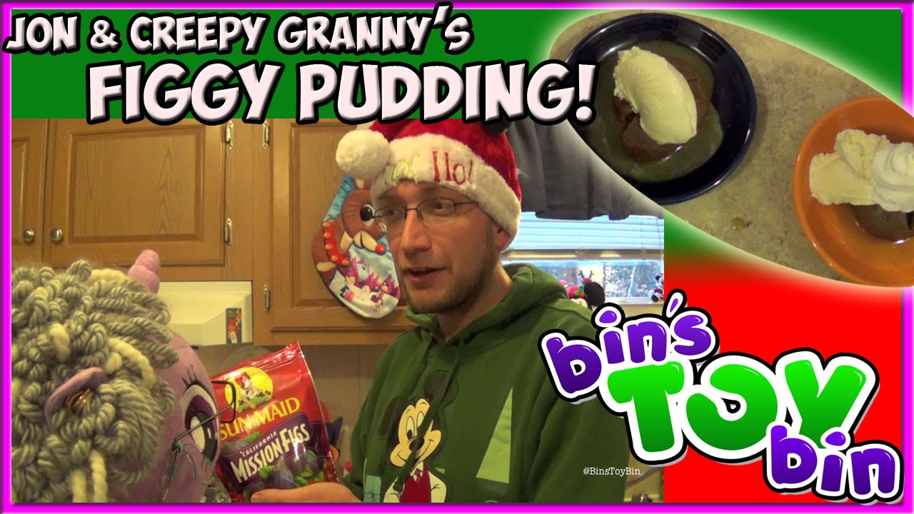 Making FIGGY PUDDING with Jon & Creepy Granny! Holiday Special by Bin's Toy Bin