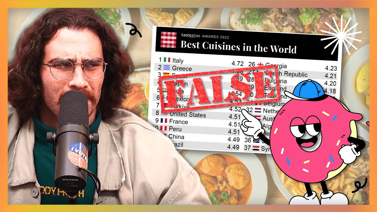 HasanAbi Reacts to World's Best Cuisines 2022 List (And Loses It)