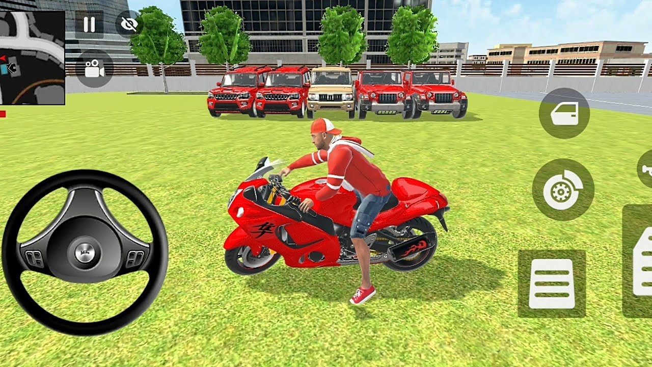 Car Bike Game : Franklin Driving The Indian Jeep Car 3️⃣ Thar 3️⃣ Scorpio - Theft Auto Simulator 89
