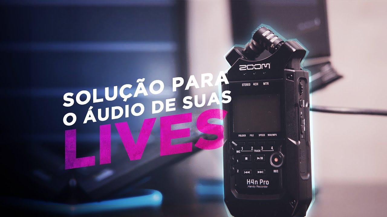 Configurar ÁUDIO para suas LIVES no OBS - Zoom H4N PRO (LIVES E VÍDEOS)