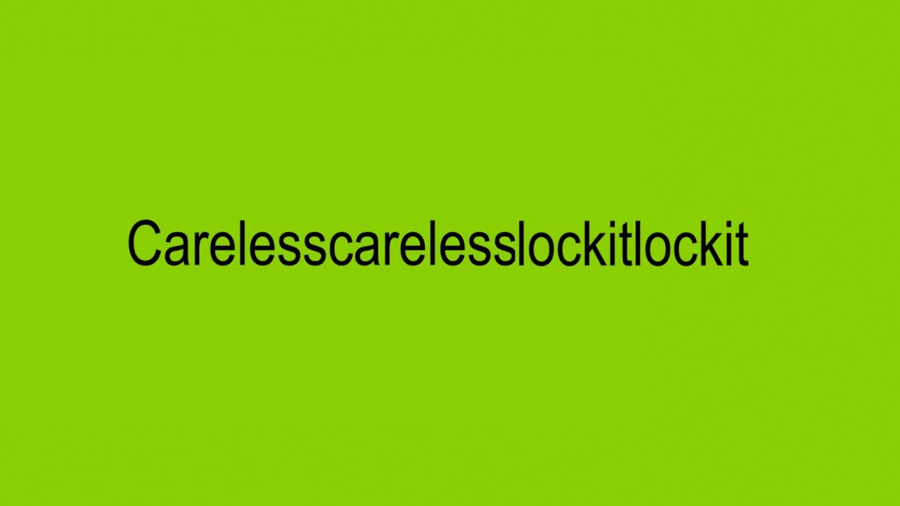 EASYFUN &ndash; Carelesscarelesslockitlockit (Unreleased Edit)