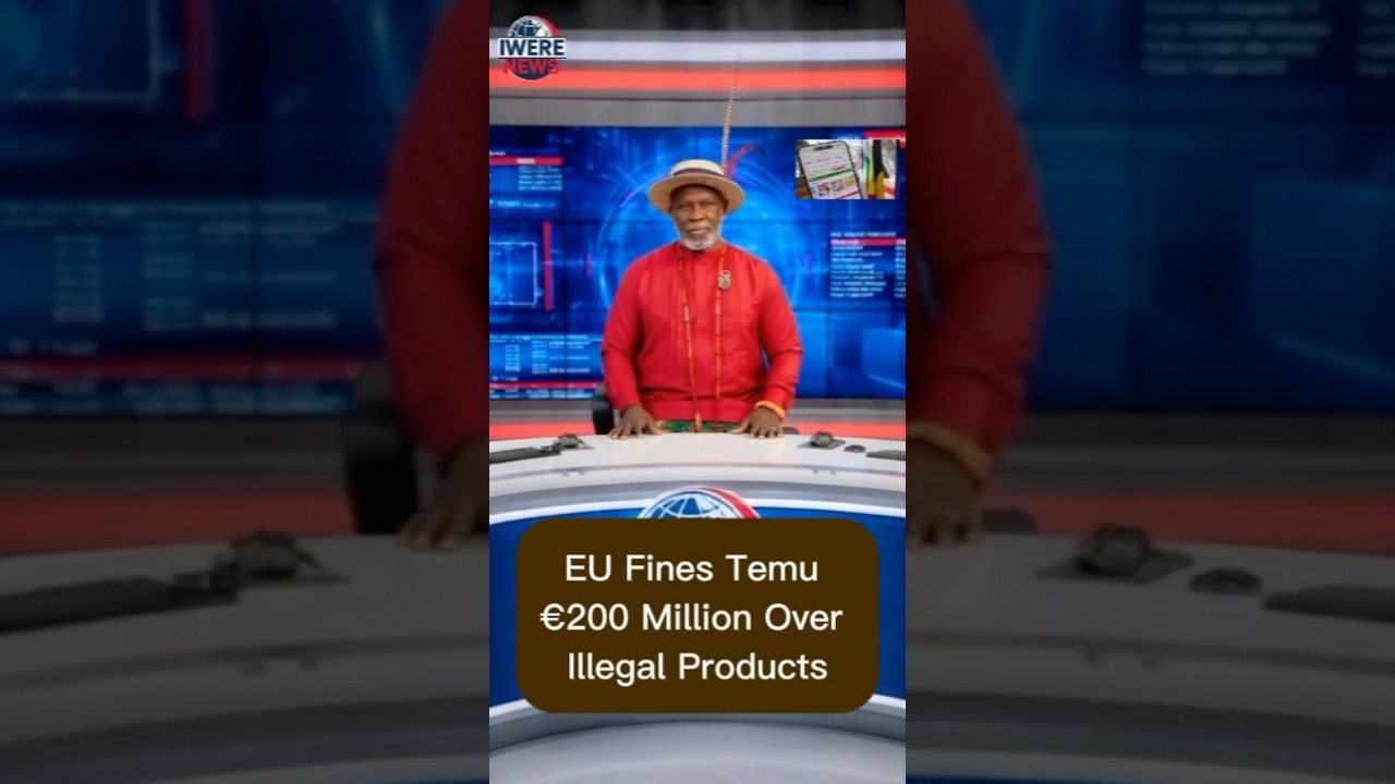 EU Fines Temu &euro;200 Million Over Illegal Products #breakingnews