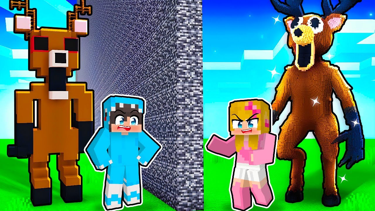LUNA VS LUKA JELEN 99 NOCI U SUMI BUILD BATTLE!
