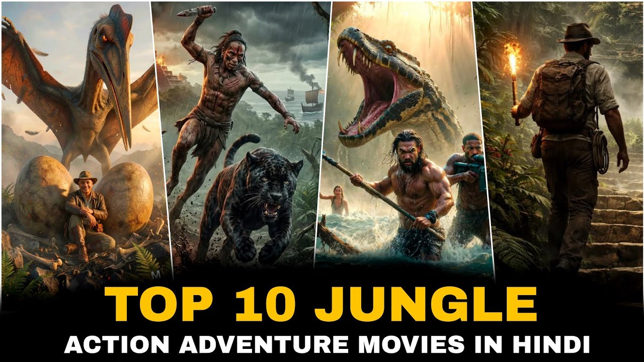 Top 10 Jungle Adventure Movies In Hindi | New Jungle Movies | 2026 | Netflix & Prime |
