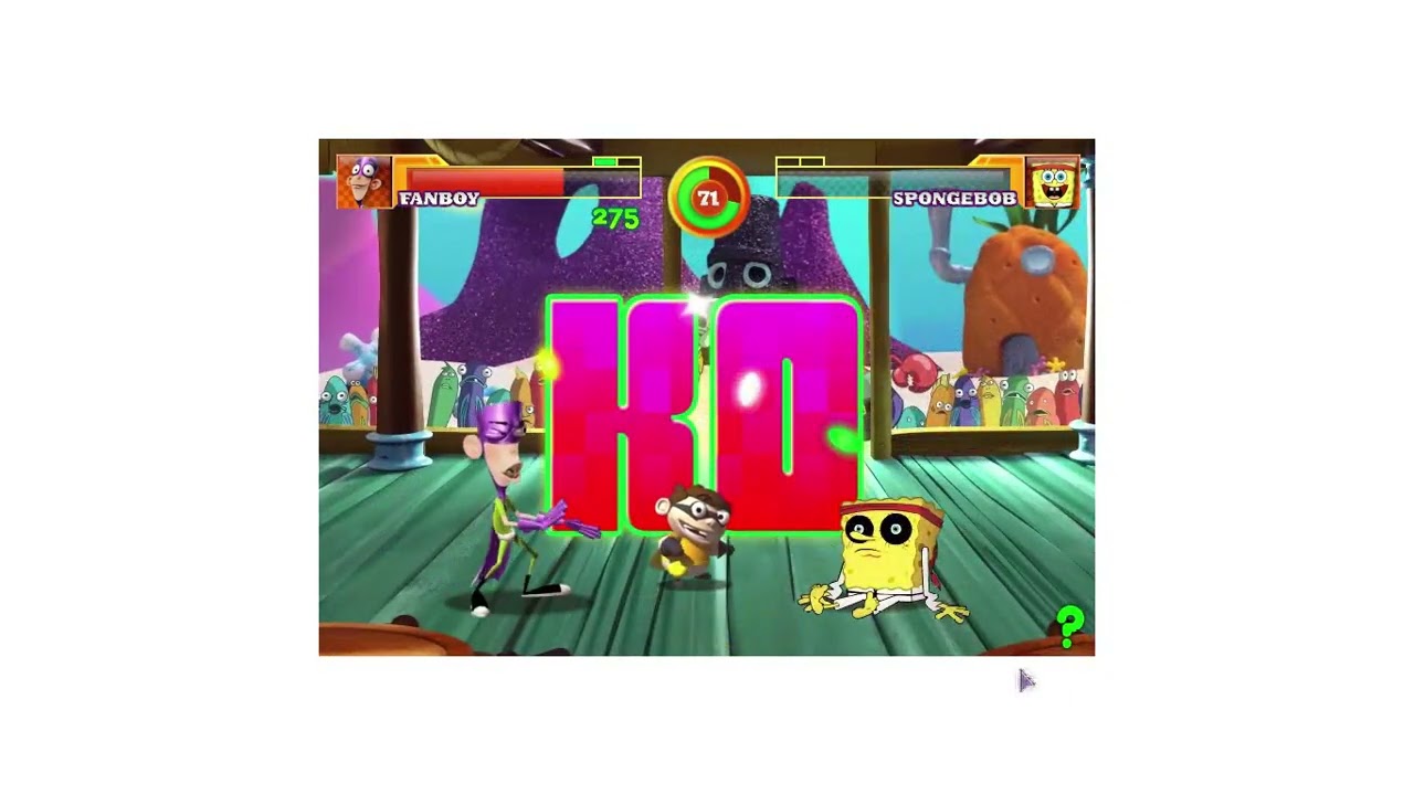 Jingle Brawl Fanboy vs Spongebob