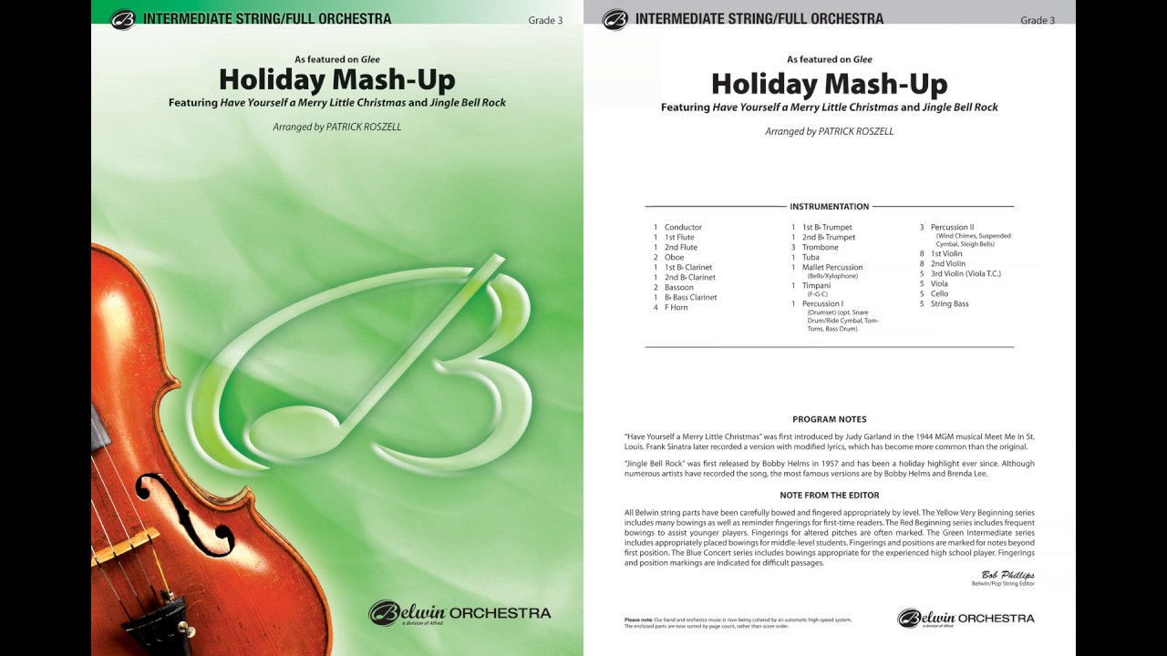 Holiday Mash-Up, arr. Patrick Roszell &ndash; Score & Sound