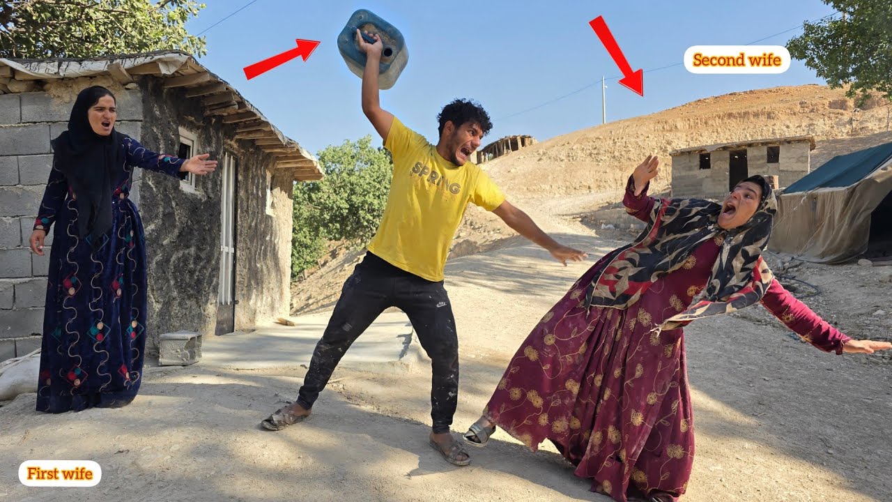 Shattered Dreams: Husband Protects First Wife by Getting Angry and Attacking Second Wife
