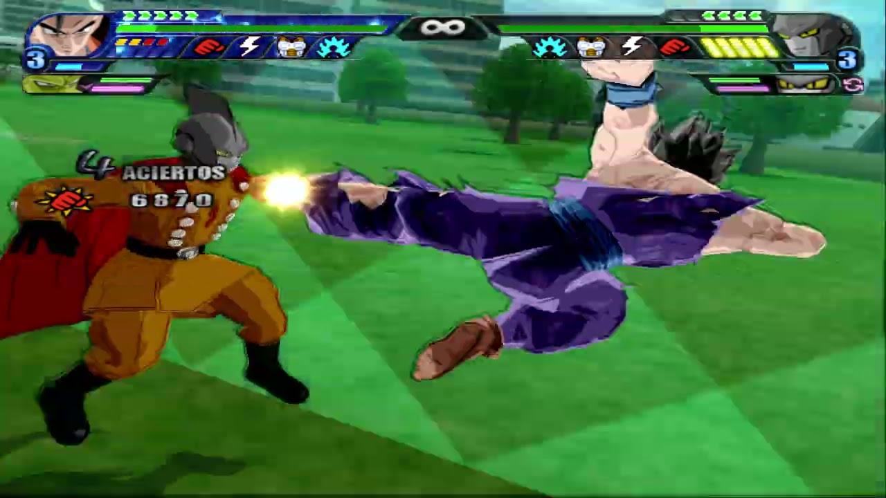 Dragon Ball Budokai Tenkaichi 4 - Beast Gohan and Orange Piccolo VS Gamma and Cell MAX