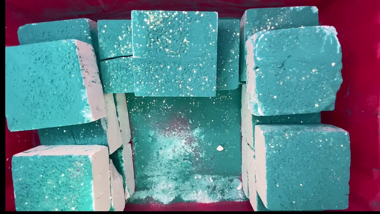 21 Teal Gym Chalk Blocks | Happy Belated Birthday Tilly | Oddly Satisfying Sleep Aid