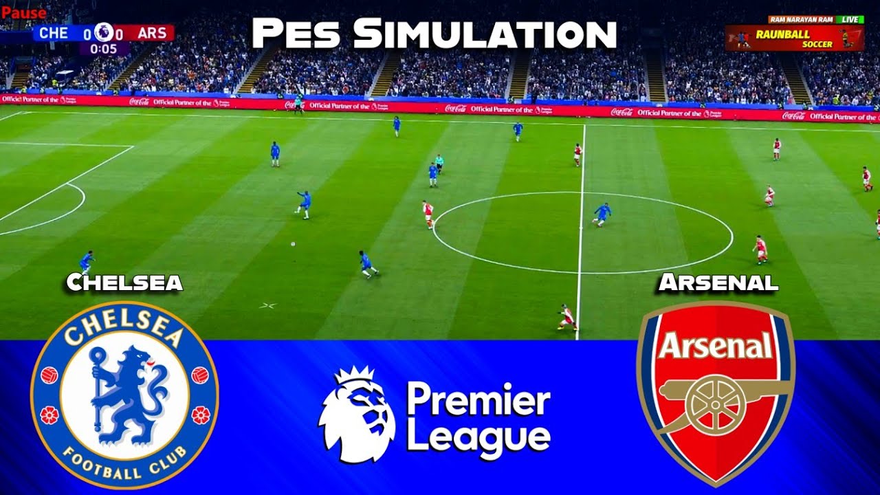 Chelsea vs Arsenal - Premier League 2025 || Live Football Match | PES 21 Simulation