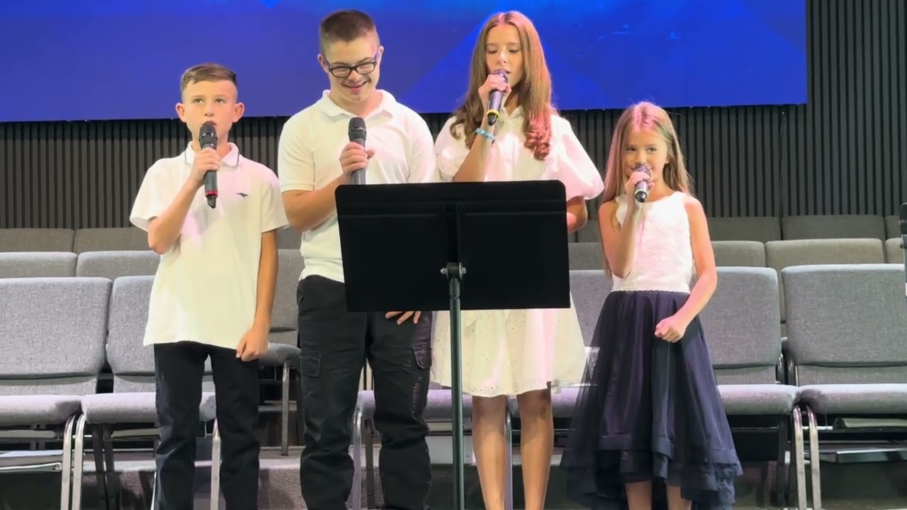Pavlo sings the song with his Brother and Sisters 